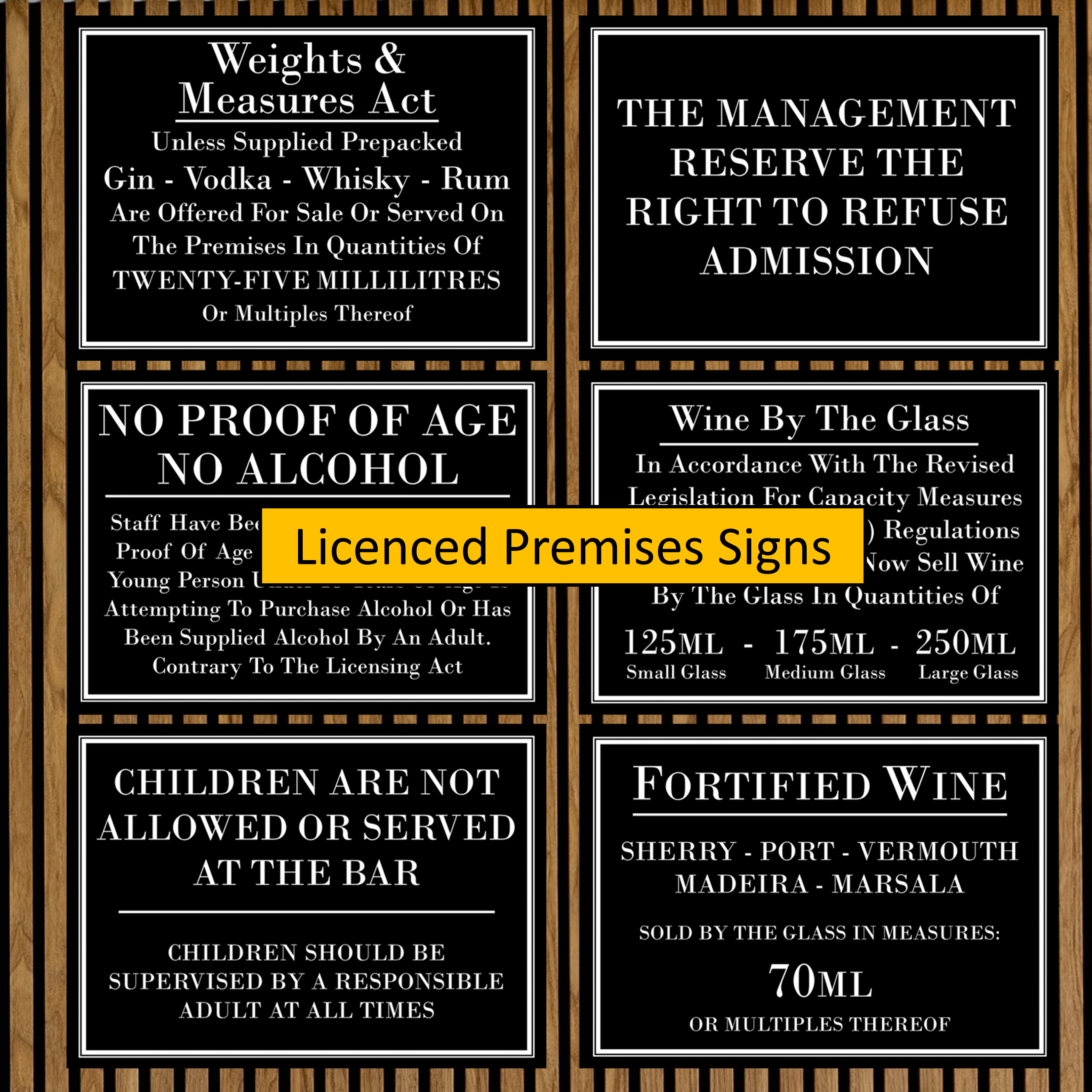 Licenced Premises Signs