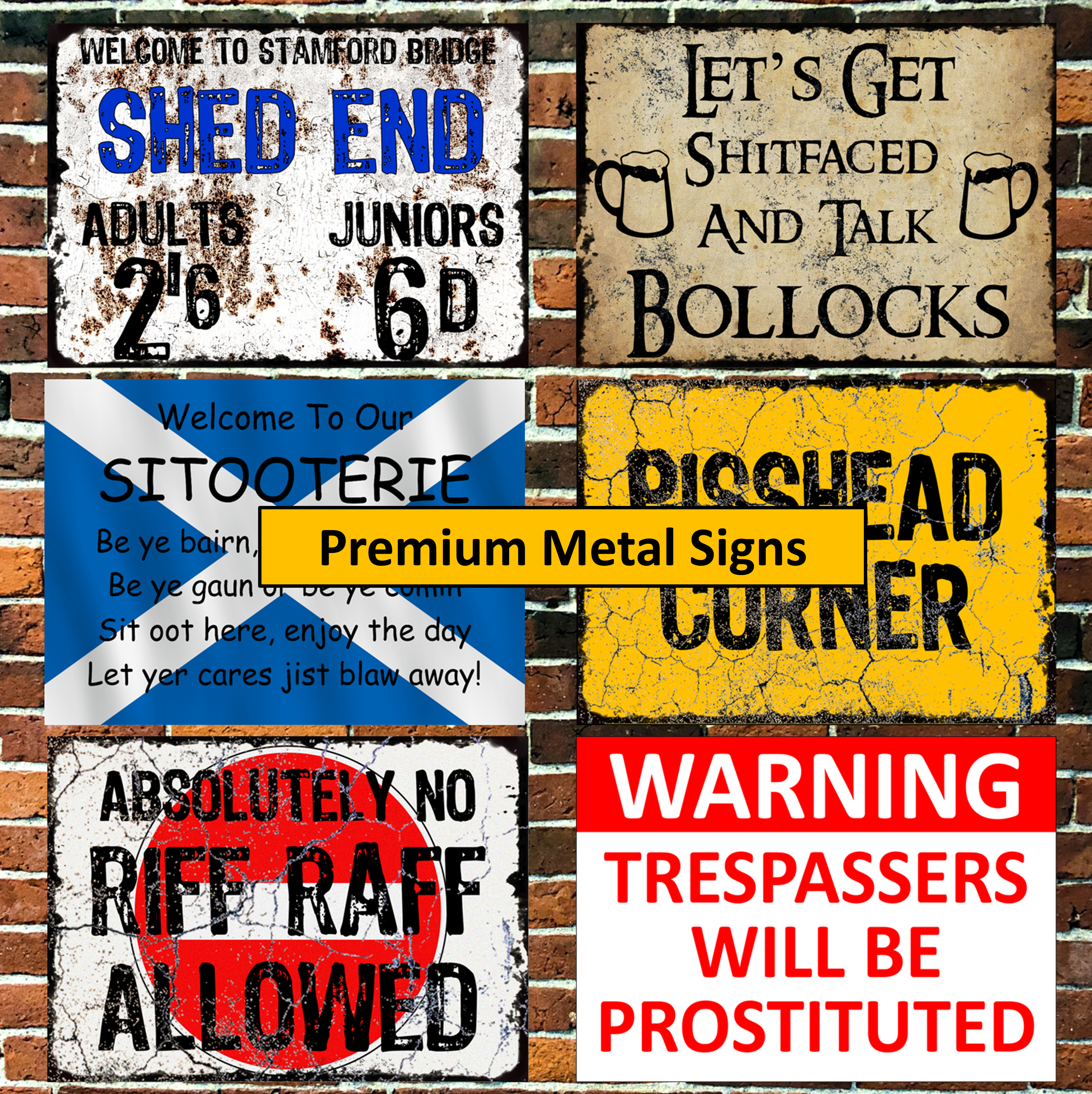 Premium Metal Signs, Novelty & Home Bar