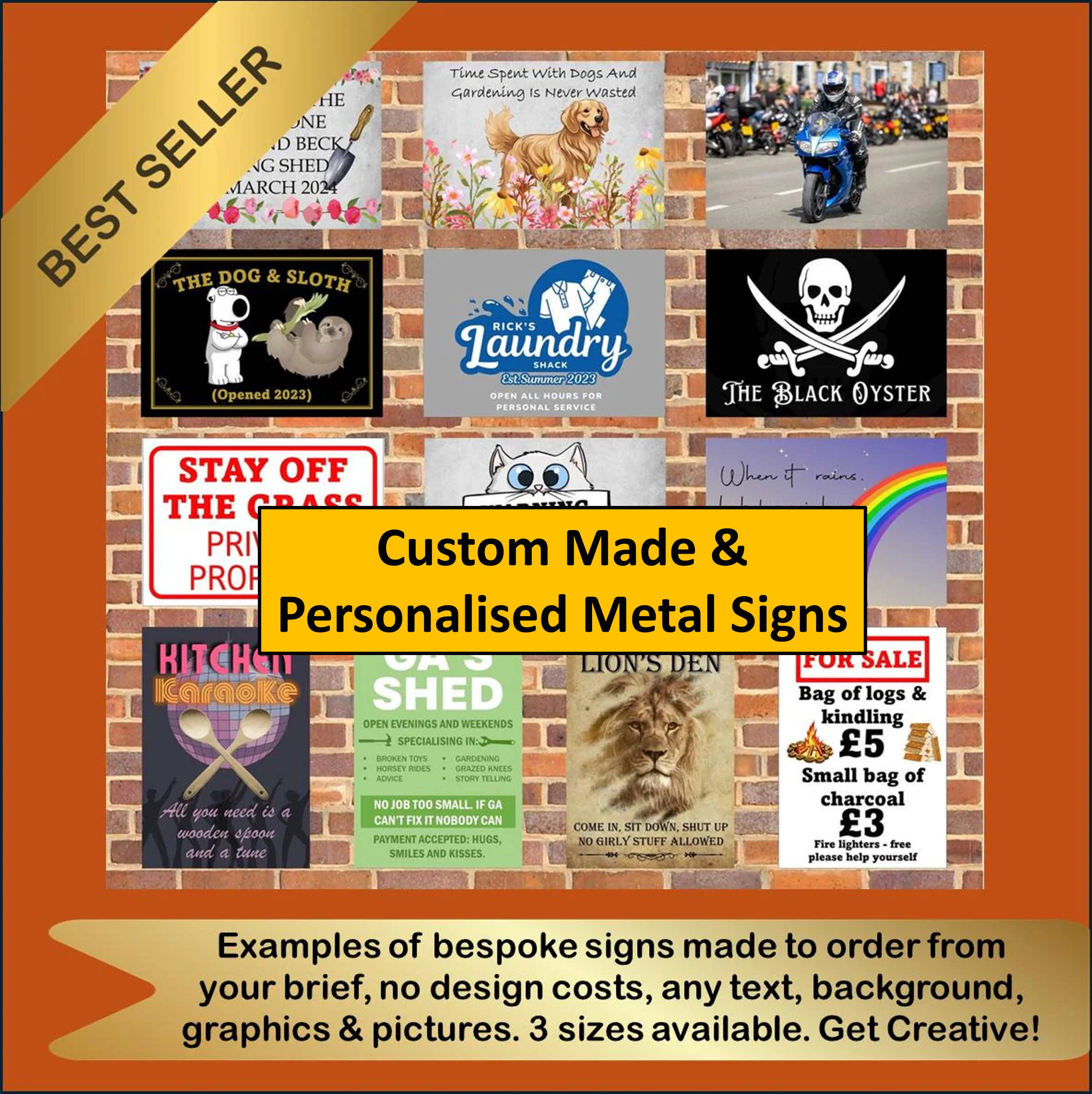 Custom & Personalized Metal Signs,
