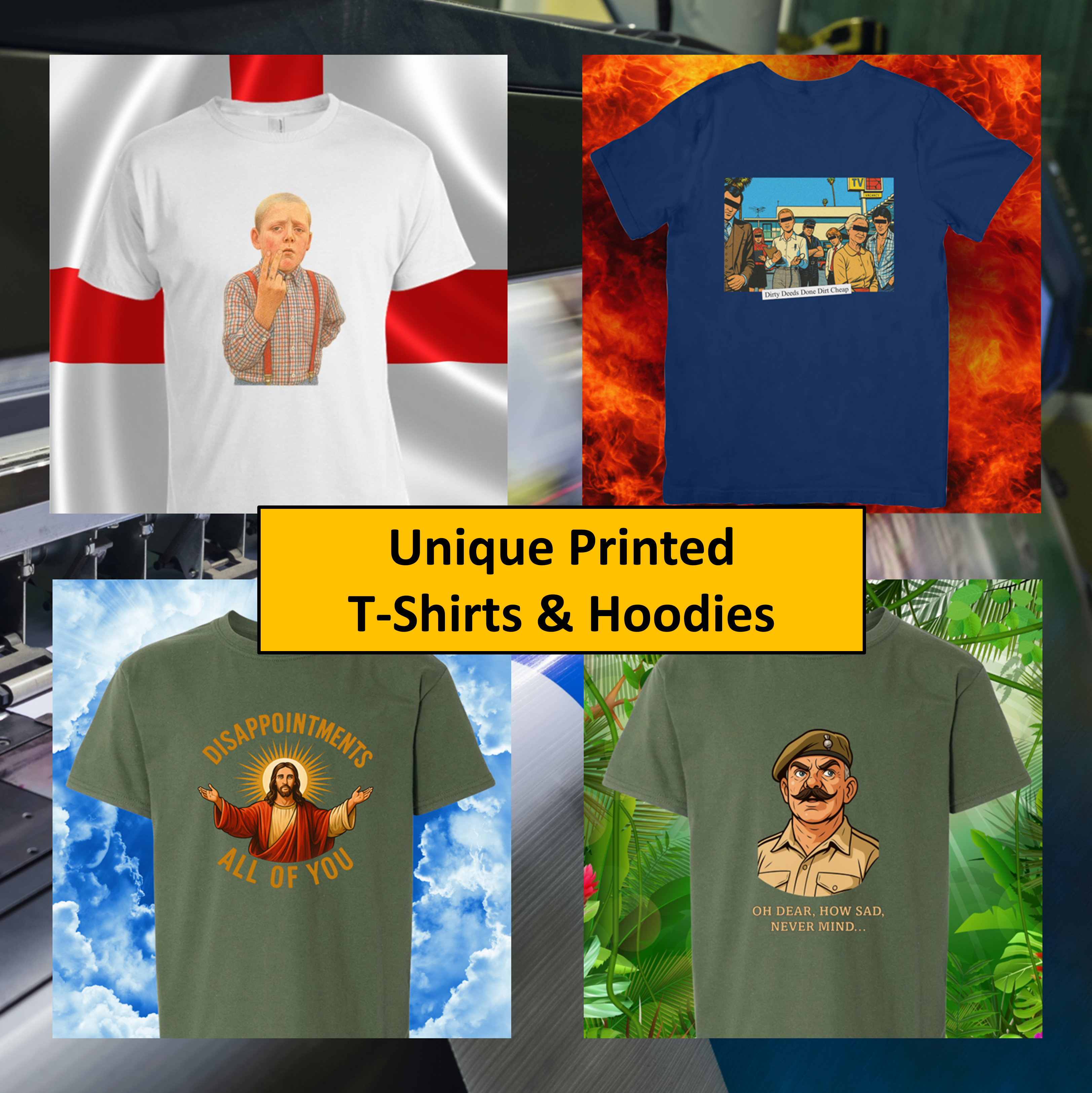 Unique Printed T‑Shirts & Hoodies