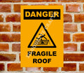 H&S Fragile Roof Metal Sign - 3 sizes available
