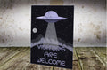 Visitors Are Welcome Funny Metal Plaque/Sign, Bar, Man Cave, Shed, Games Room