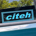 Manchester City Oasis Inspired "citeh" Sticker Vinyl Decal (Man City)