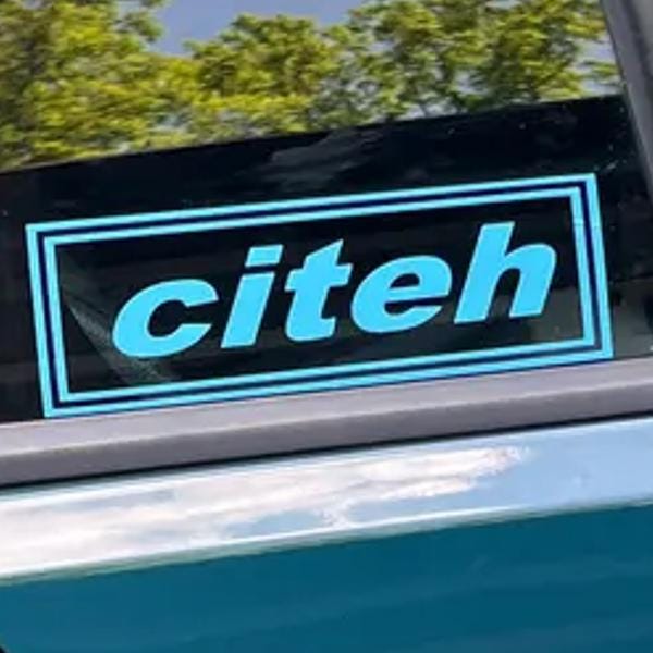Manchester City Oasis Inspired "citeh" Sticker Vinyl Decal (Man City)