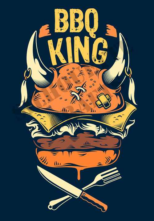 BBQ King Funny Metal Plaque/Sign BBQ, Bar, Man Cave,