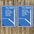 Fully Editable Personalised Metal Motorway Sign,Shed, Bar, Man Cave