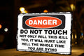 Funny Danger Metal Plaque/Sign, Gate Garage, Shed, Bar, Man Cave