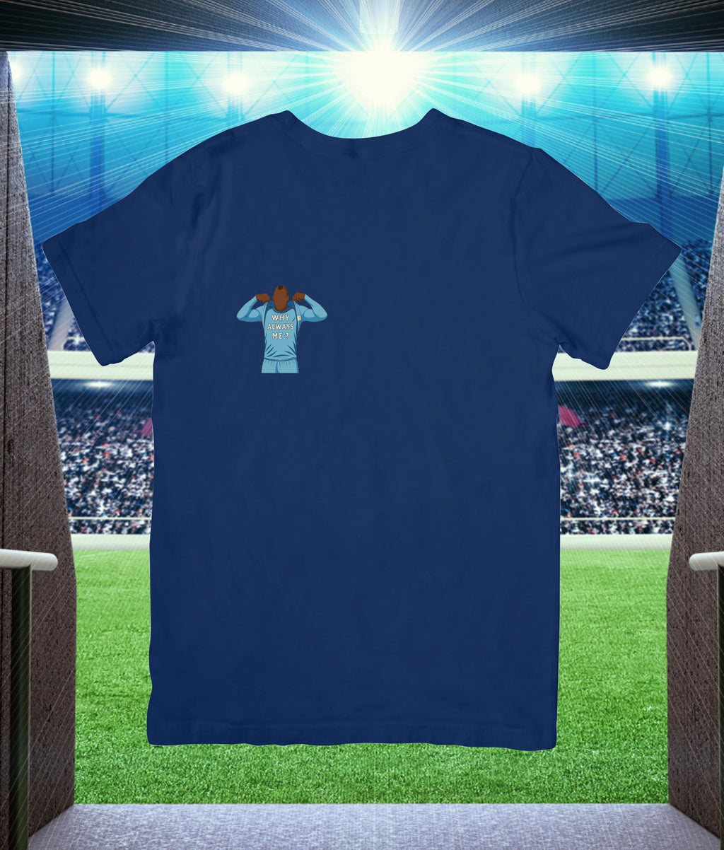 Why Always Me? Tshirt Manchester City - Faceless Heroes - Mario - Choice of 4 colours