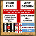 Custom Flag Metal Sign: Personalized Man Cave Decor