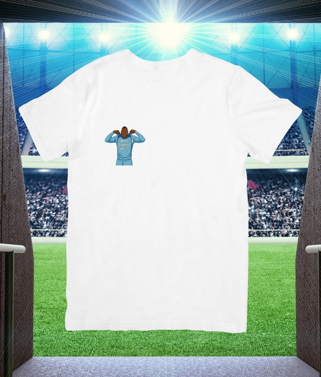 Why Always Me? Tshirt Manchester City - Faceless Heroes - Mario - Choice of 4 colours