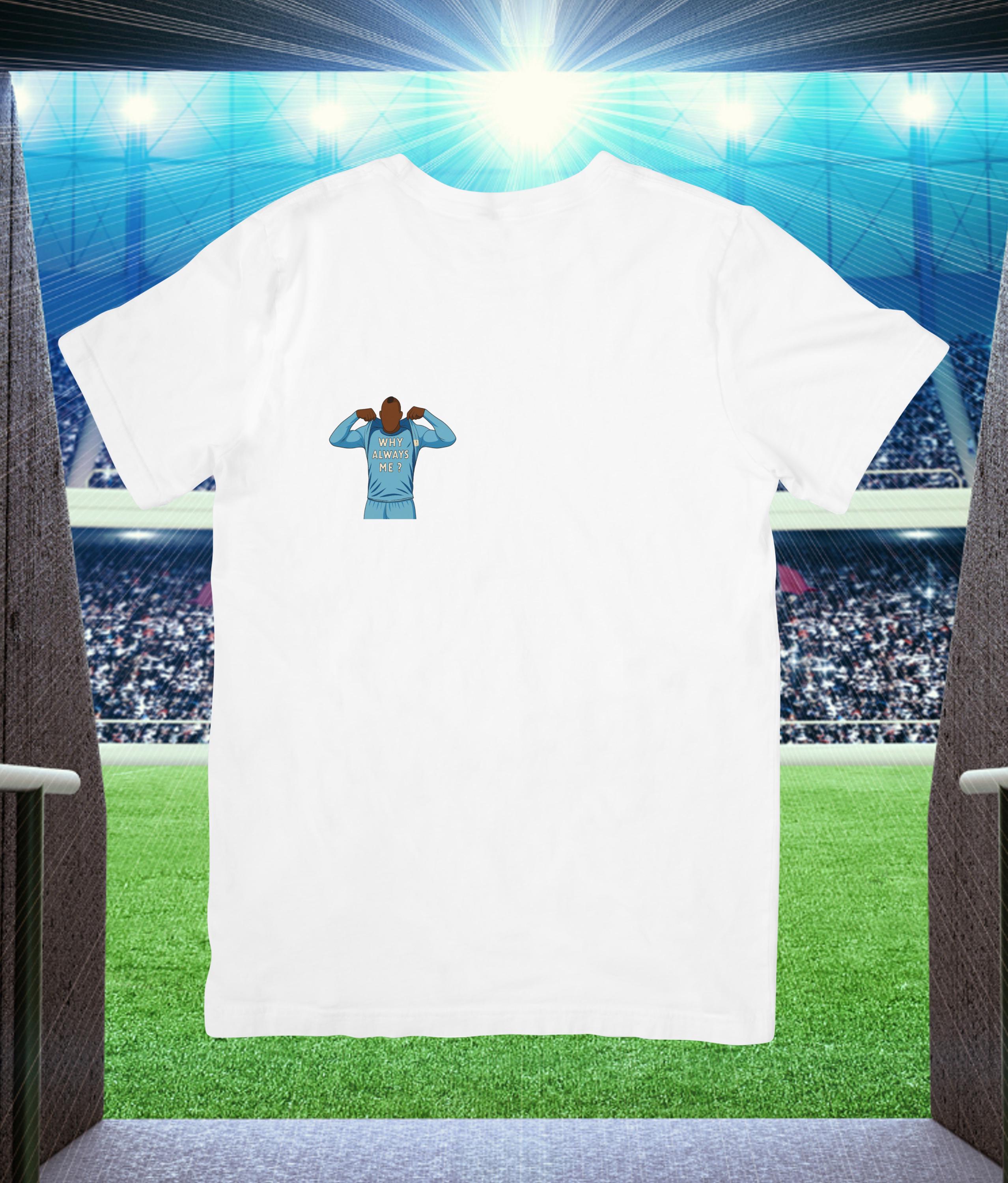 Why Always Me? Tshirt Manchester City - Faceless Heroes - Mario - Choice of 4 colours