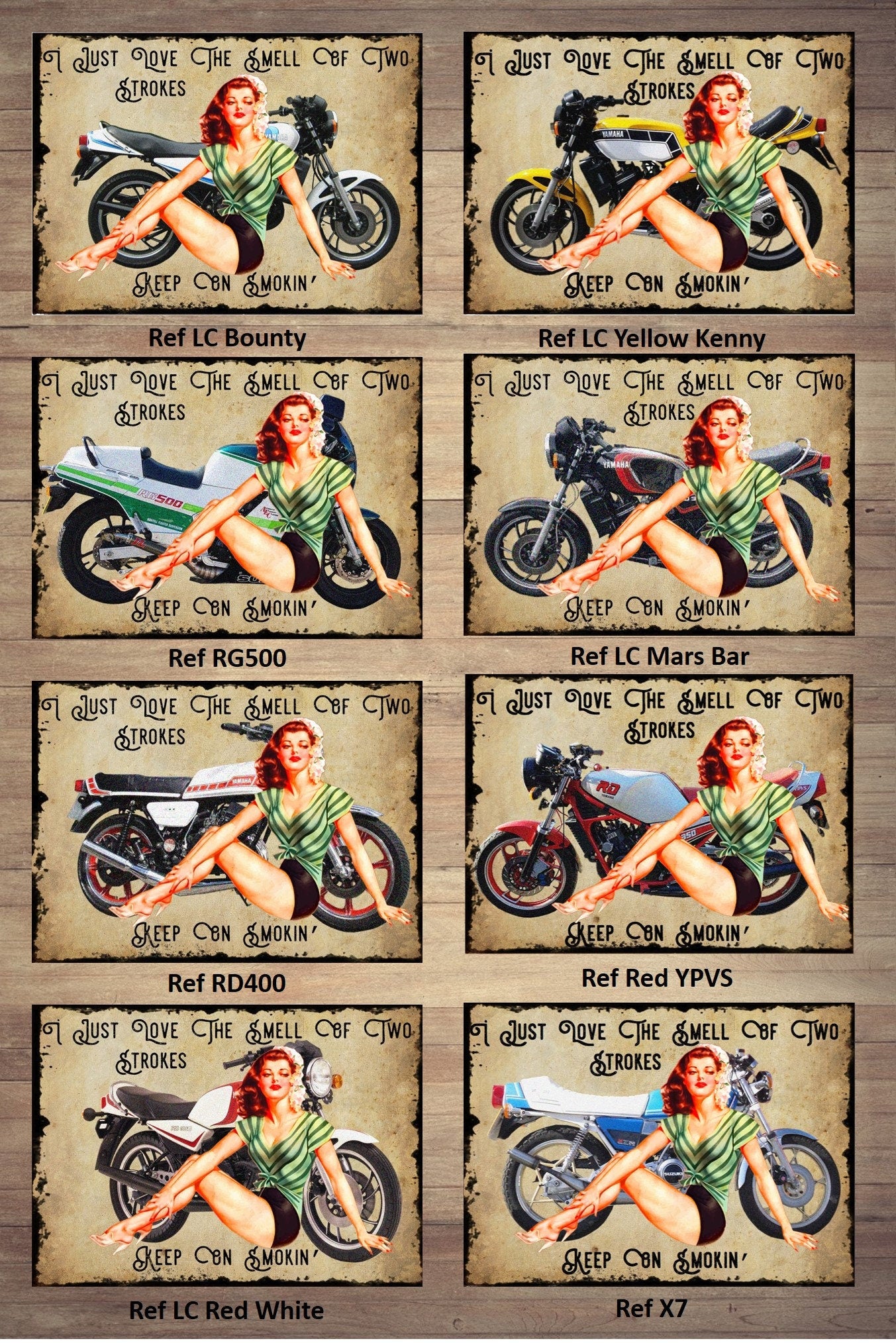 Pin-Up Girl Motorcycle Metal Sign: Retro Garage Art