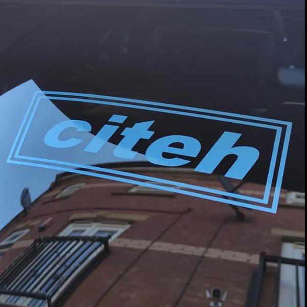 Manchester City Oasis Inspired "citeh" Sticker Vinyl Decal (Man City)