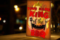 Personalized King of the BBQ Metal Sign: Funny Man Cave Decor