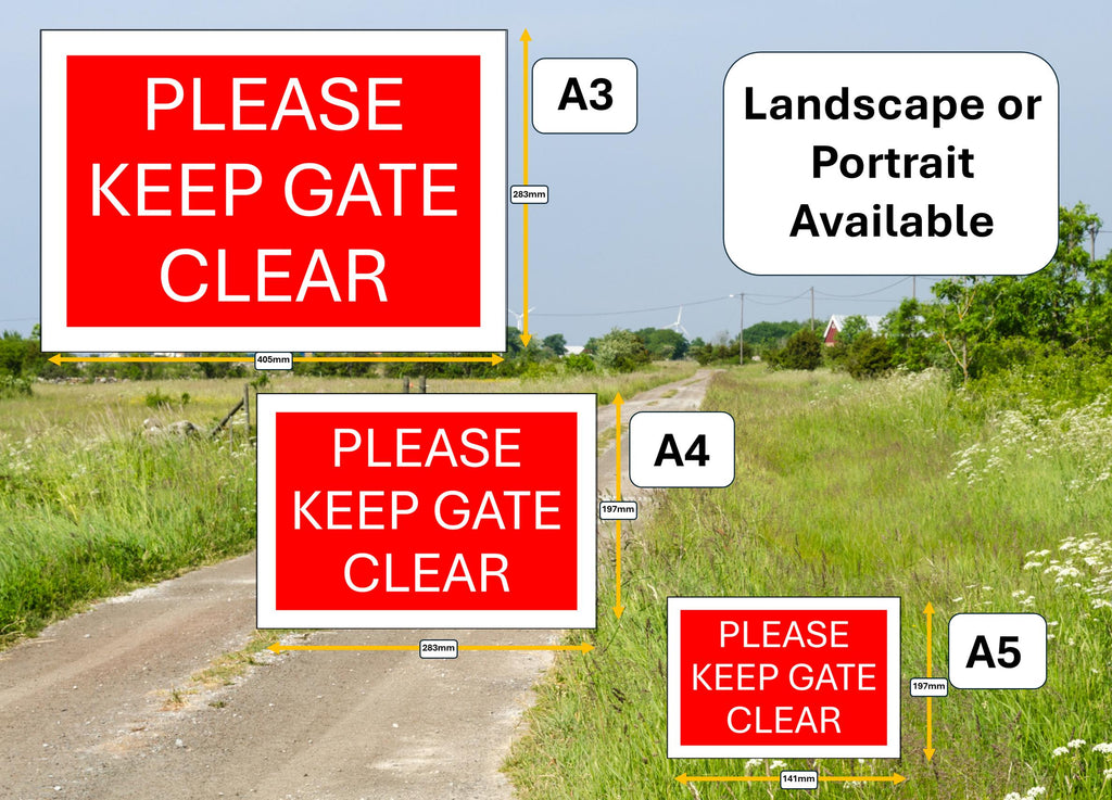 Customizable Information Signs: Business & Commercial Use