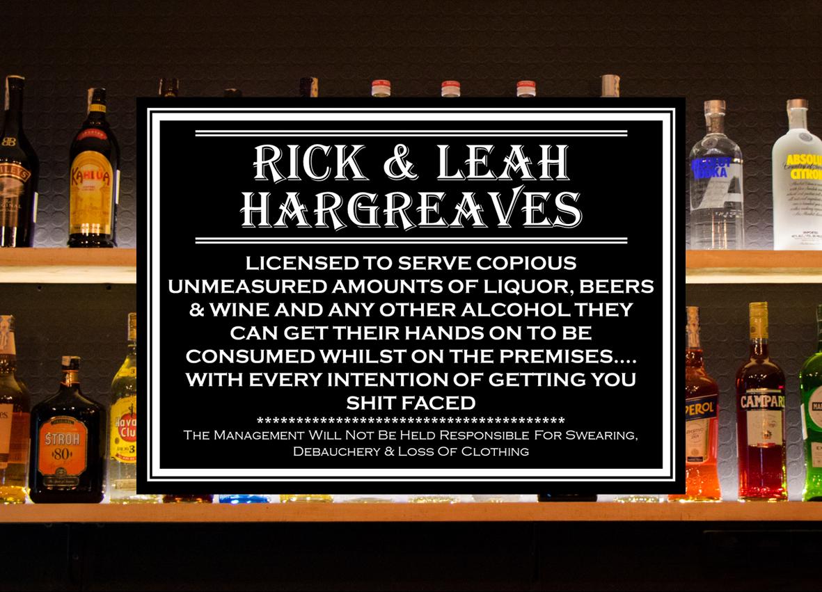 Personalized Licensee Aluminum Sign - Custom Name Wall Decor