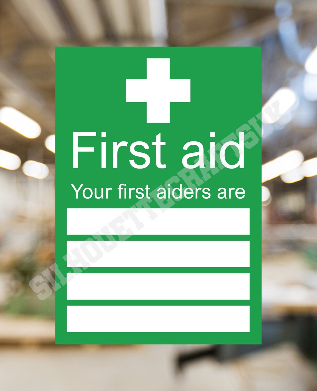 Health & Safety Metal Sign - Your First Aiders Are - 3 sizes available