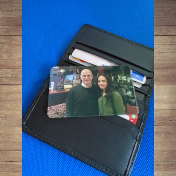 Personalised Keepsake Durable Aluminium Mini Card for Wallet/Purse Insert