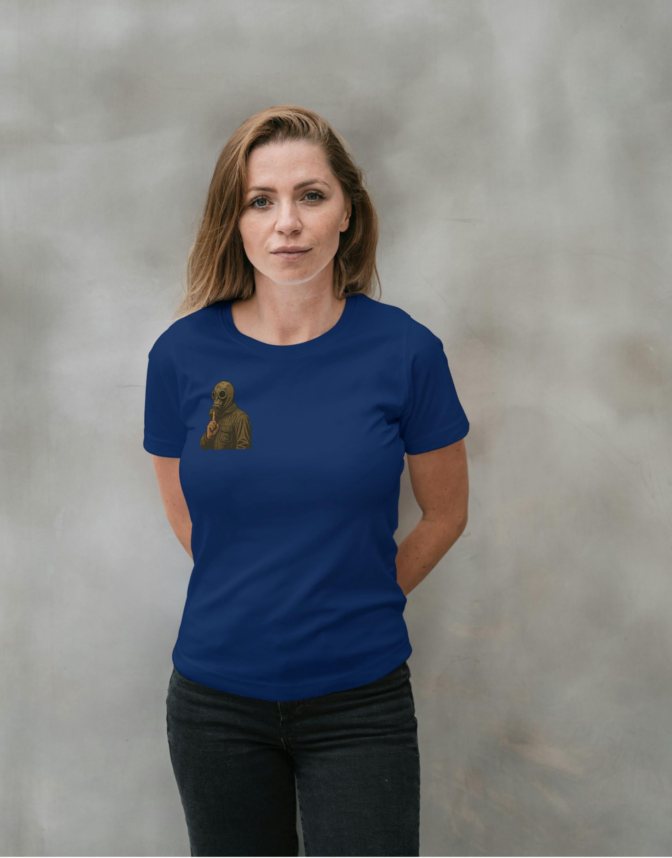 Shush! – Dead Man’s Shoes Gas Mask T‑Shirt | Cult Film Graphic Tee (5 Colours)