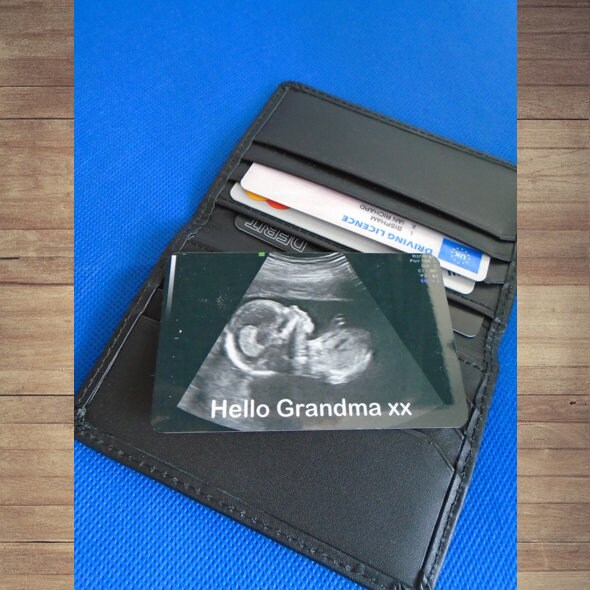Personalised Keepsake Durable Aluminium Mini Card for Wallet/Purse Insert