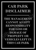 Car Park Disclaimer