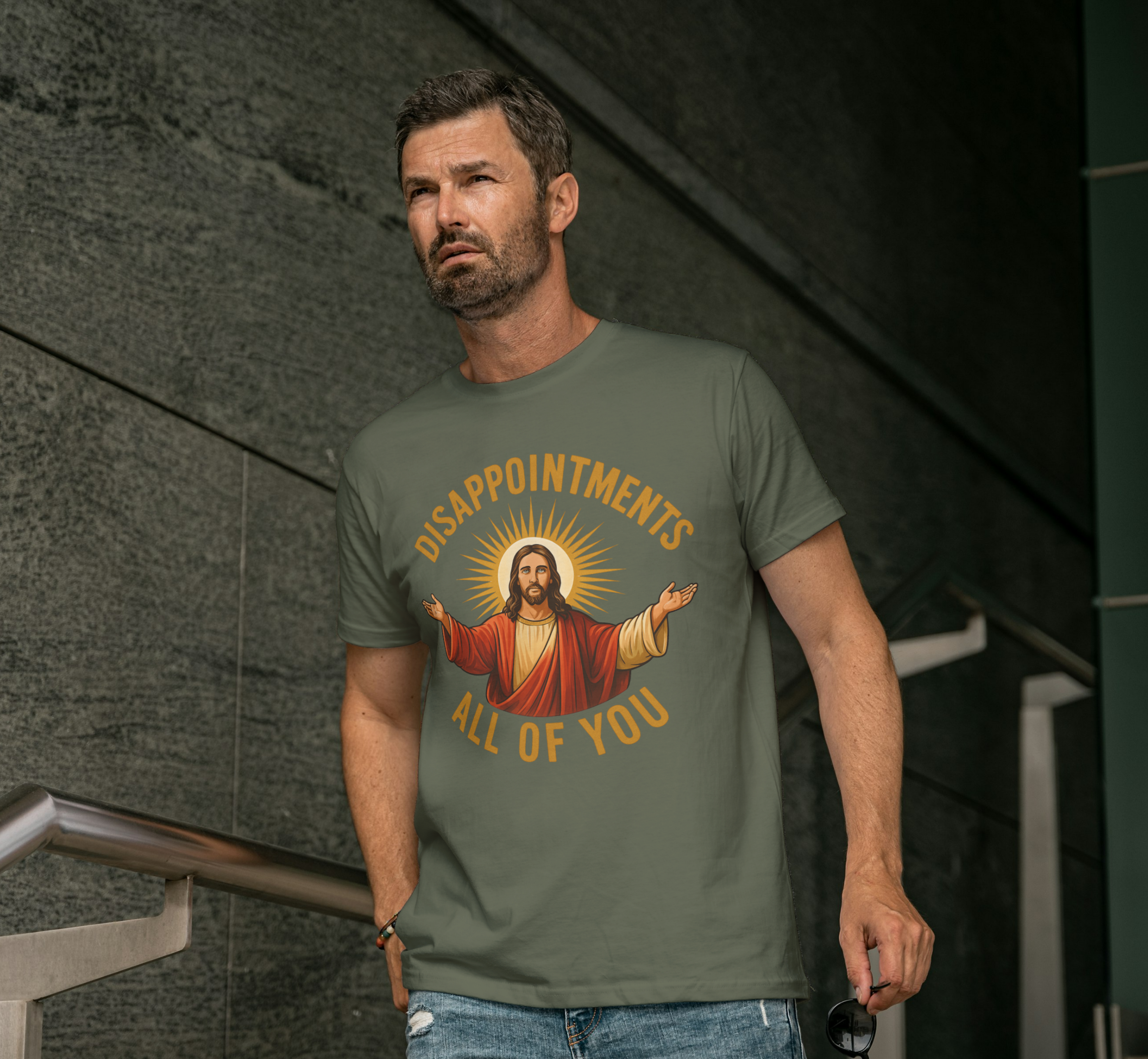 Funny Jesus T‑Shirt – “Disappointments All of You” Christian Meme