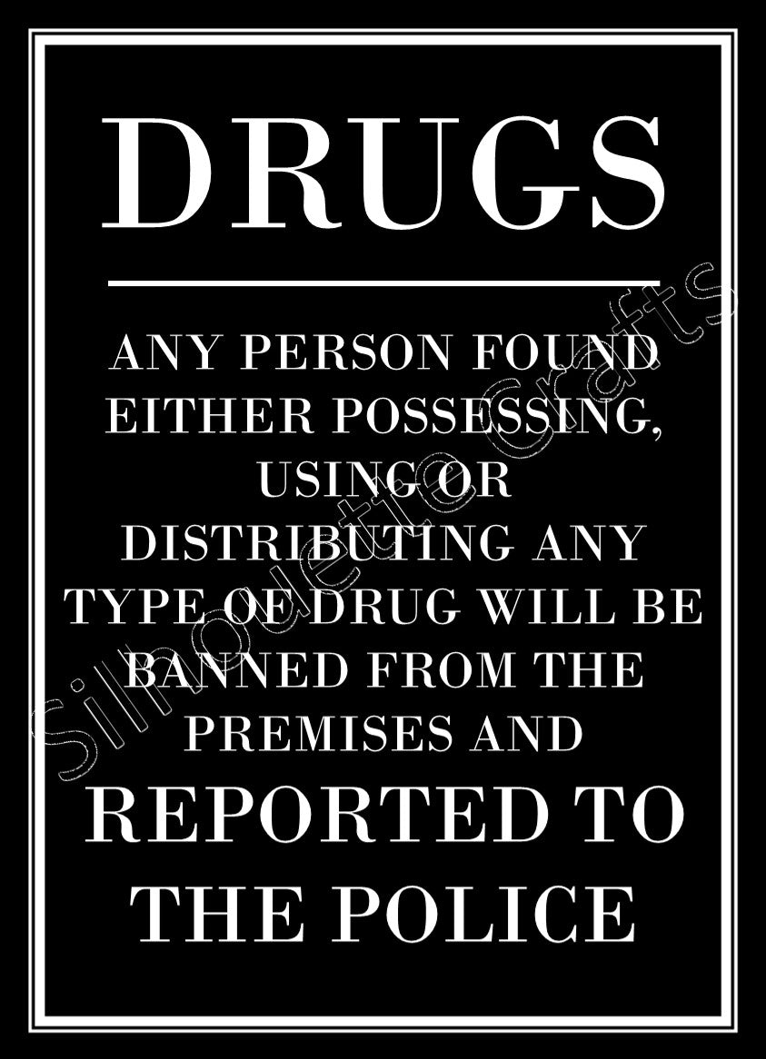Drugs - Warning Sign