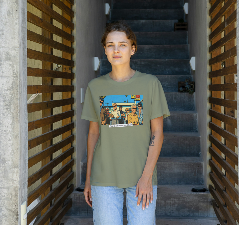 Vintage Rock Comic Art T‑Shirt – Dirty Deeds Edition