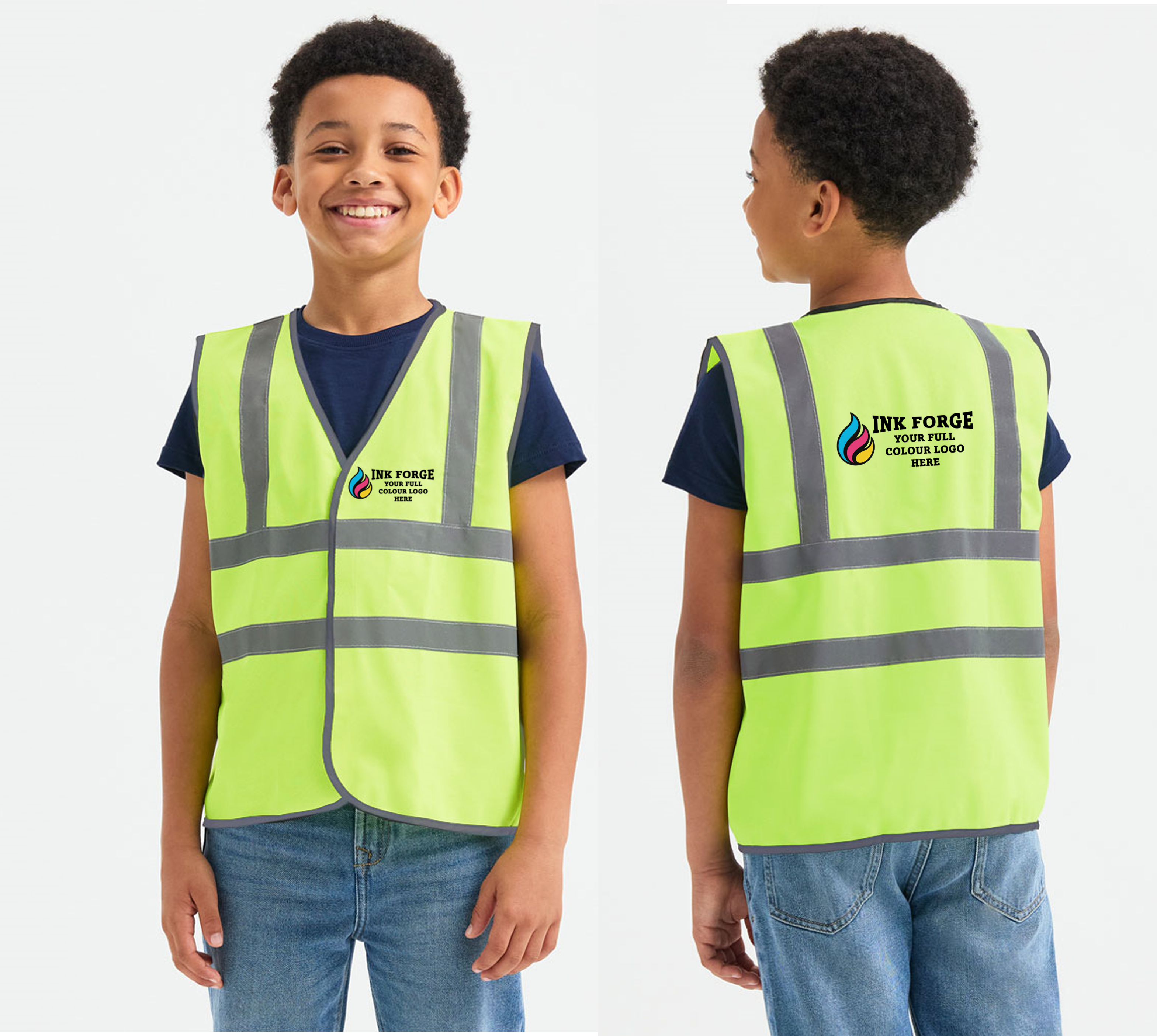 Childrens Hi Vis Waist Coat