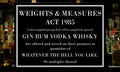 Funny Home Pub Bar Weights and Measures Aluminium Metal Sign