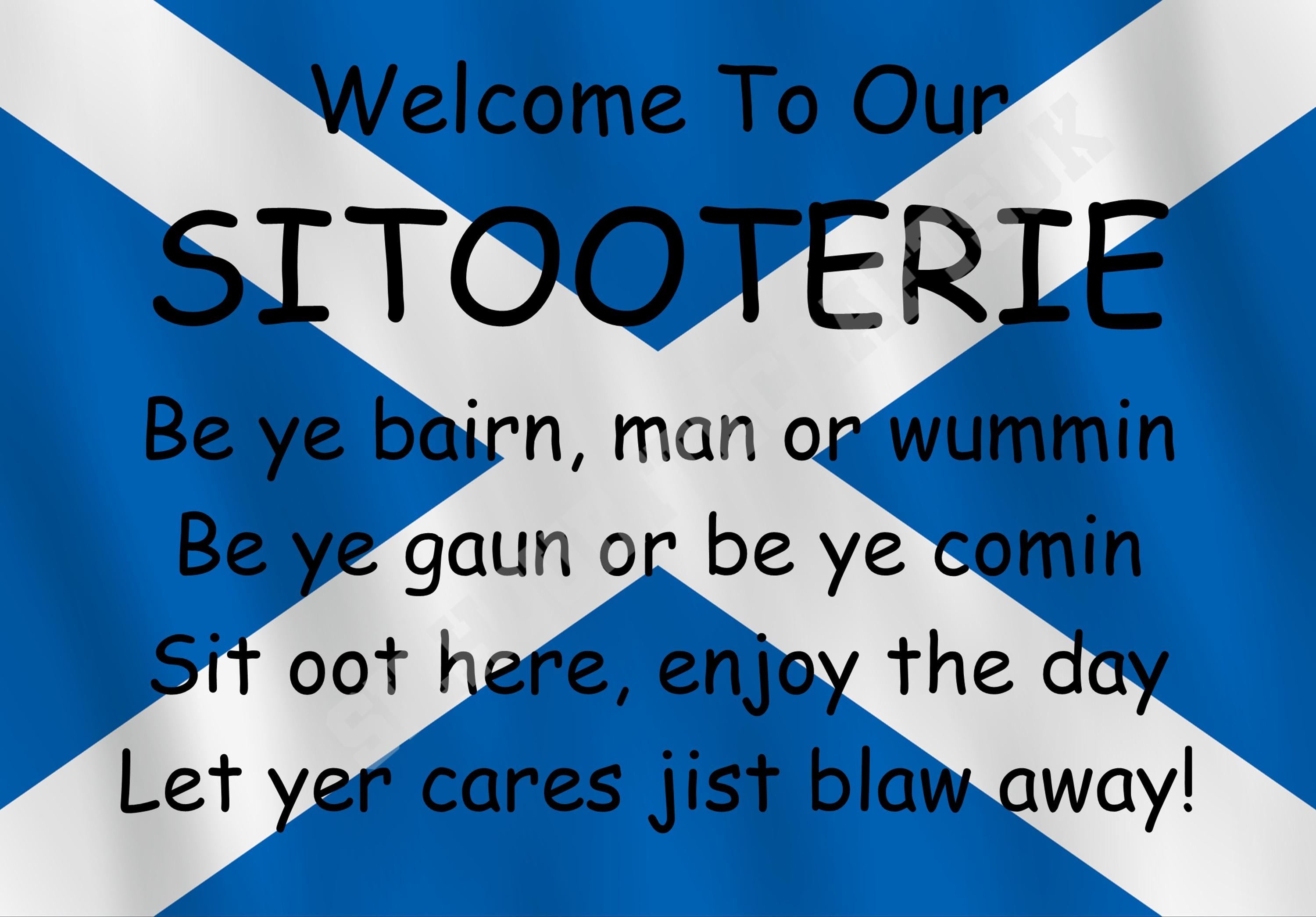 Sitooterie Metal Sign: Family Fun Welcome Plaque, Shed Decor