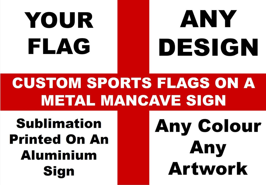 Custom Flag Metal Sign: Personalized Man Cave Decor