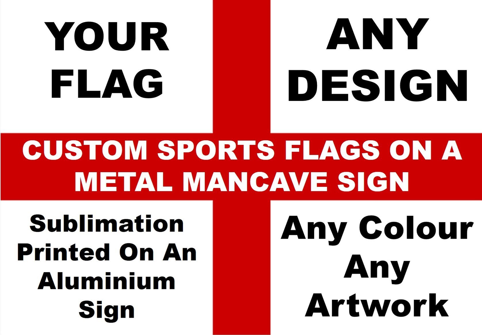 Custom Flag Metal Sign: Personalized Man Cave Decor