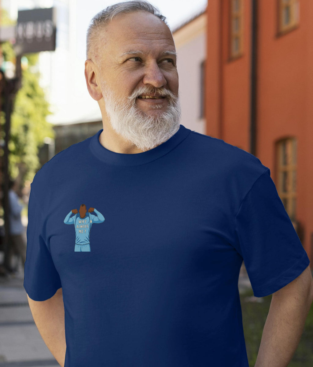 Why Always Me? Tshirt Manchester City - Faceless Heroes - Mario - Choice of 4 colours