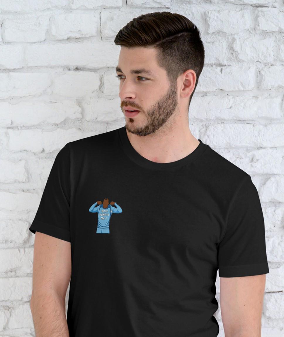 Why Always Me? Tshirt Manchester City - Faceless Heroes - Mario - Choice of 4 colours