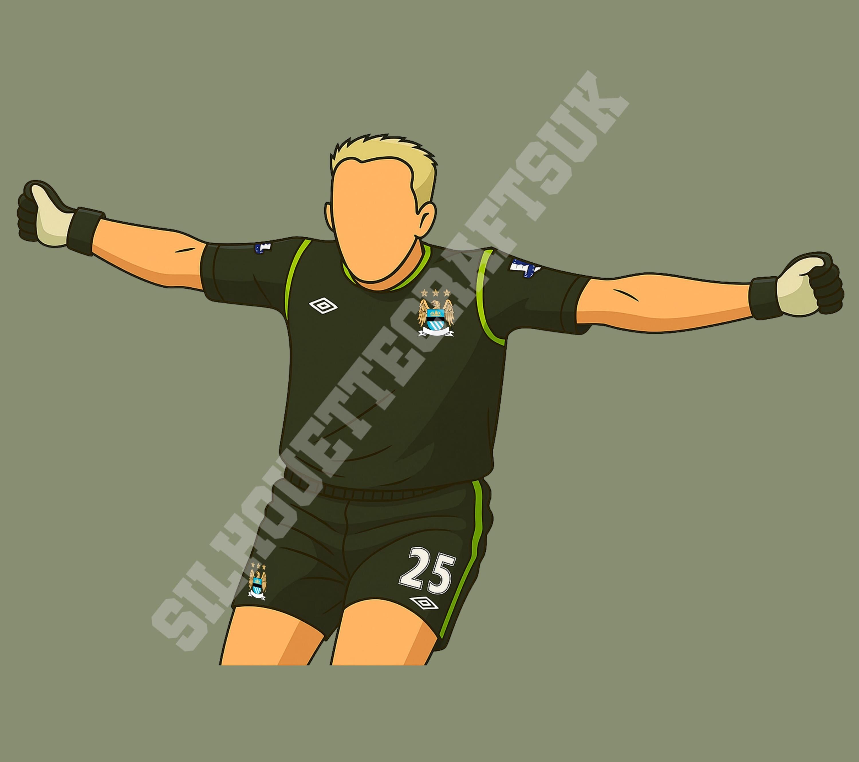 Big Joe - Manchester City T-shirt - Faceless Heroes - Choice of 5 colours