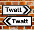 Funny Rude TWATT, ORKNEY, Metal Road Sign Left Or Right Two Sizes Available