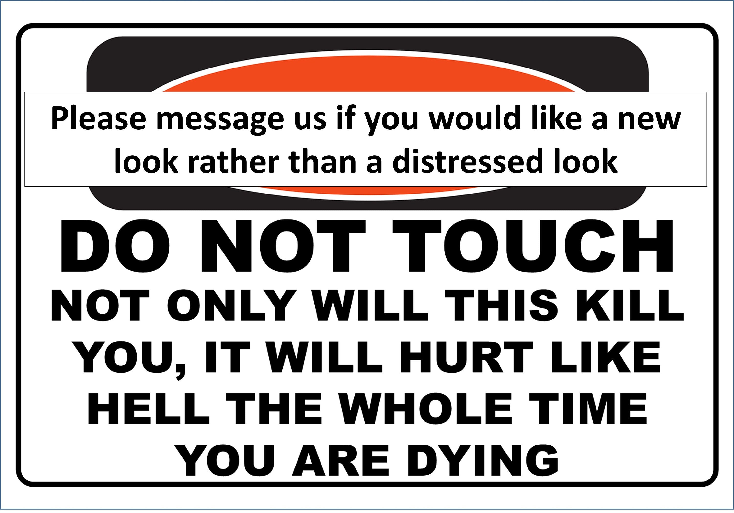 Funny Danger Metal Plaque/Sign, Gate Garage, Shed, Bar, Man Cave
