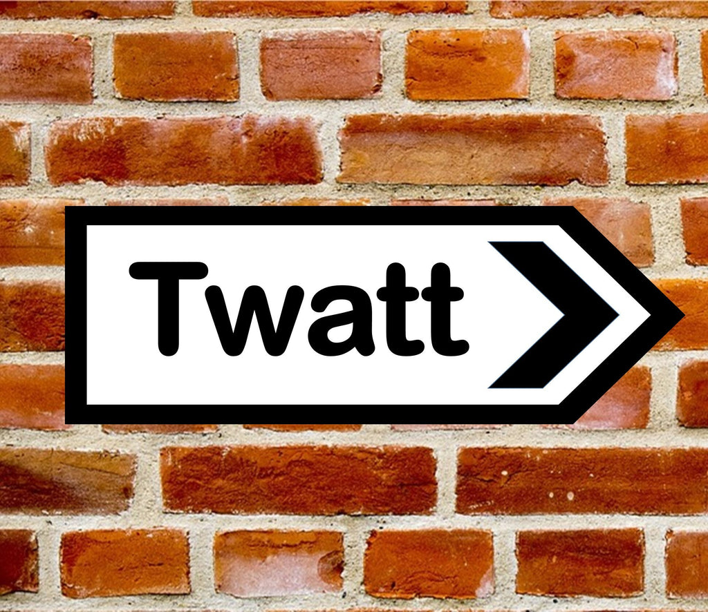 Funny Rude TWATT, ORKNEY, Metal Road Sign Left Or Right Two Sizes Available