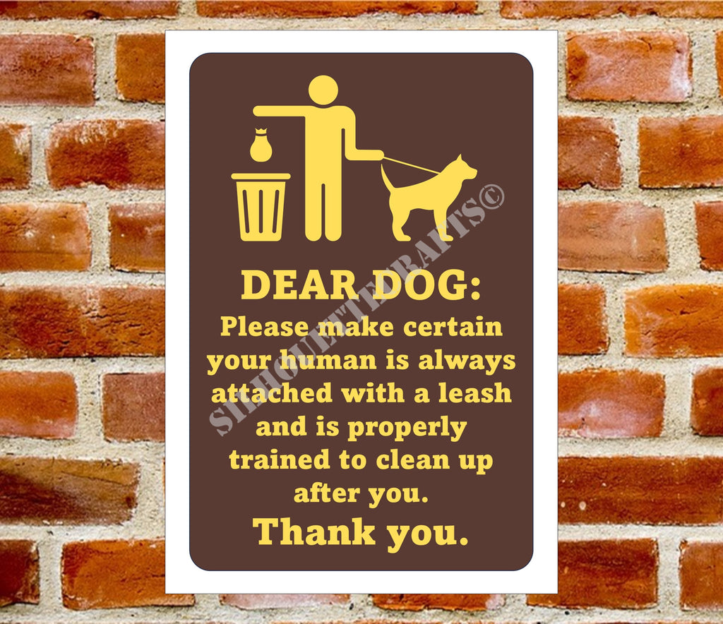 No Pooping! Metal sign, waterproof, suitable for outdoor use.