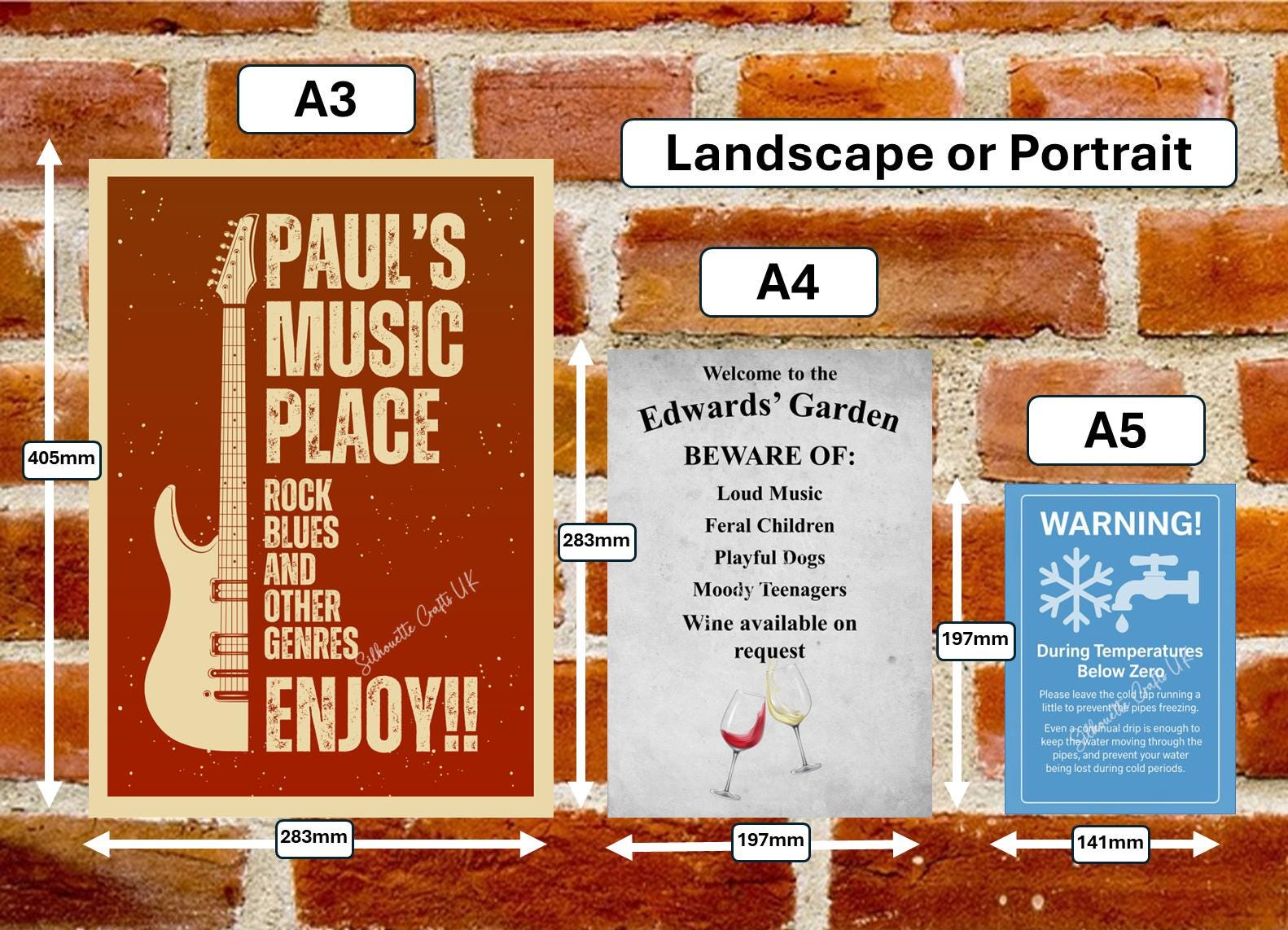 Personalized Metal Sign: Custom Text, Logo, or Graphics - Weatherproof