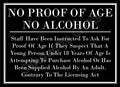 Licensing Law - No Proof Of Age No Alcohol