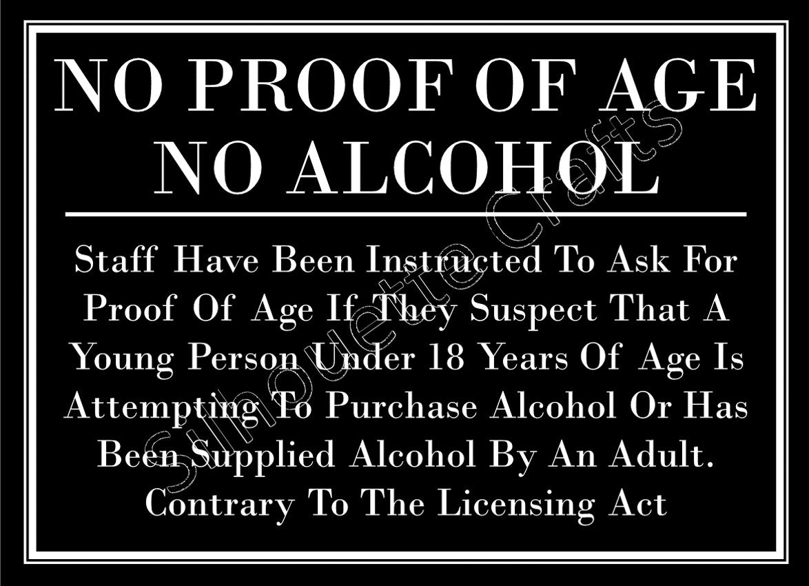 Licensing Law - No Proof Of Age No Alcohol